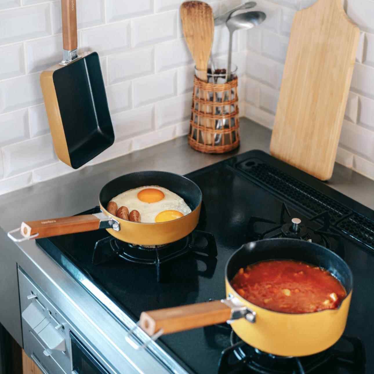 日本进口CB JAPAN迷你玉子烧平底荷包鸡蛋煎锅家用牛排不粘小奶锅