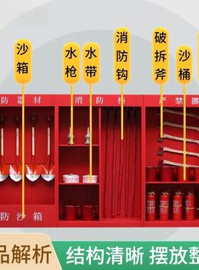 建筑JT-jz055工合地消防组展示消柜消防器材全应套加油站工厂室外
