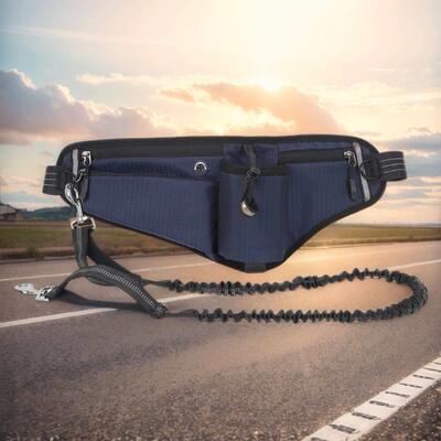 Hands Free Dog Leash Adjustable Waist Dog Running Leash