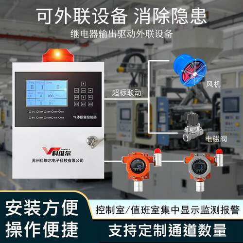 KWE-210A工业可燃气体器报站警控制有毒六班通道主机加油值室无线
