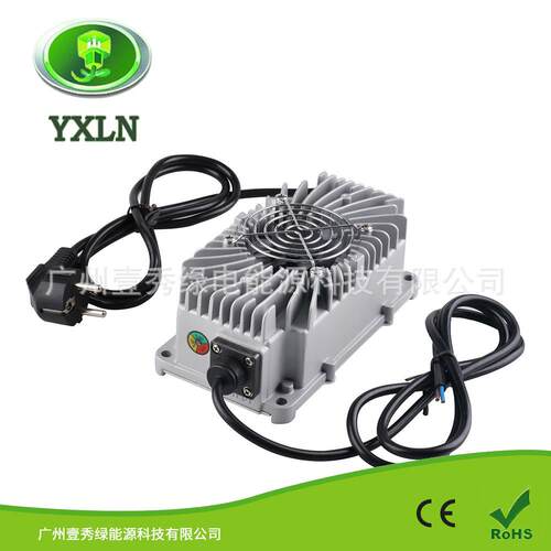 IP67级智能240W 24V10A 24V50AH铅酸智能充电器 锌铝合金矩形外壳