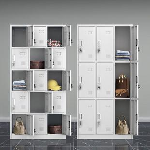 钢制健身房浴室更衣柜员工宿舍工厂车间铁皮储物柜带锁办公室衣柜