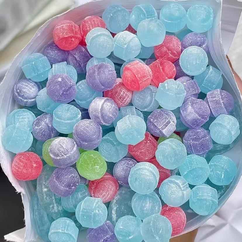 HALLS荷氏0糖薄荷味糖果午夜风暴小冰珠休闲零食糖果清新口气