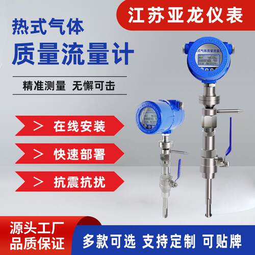 热式气体质量流量计压缩空气天然气氢气氧气氮气微小流量计量表