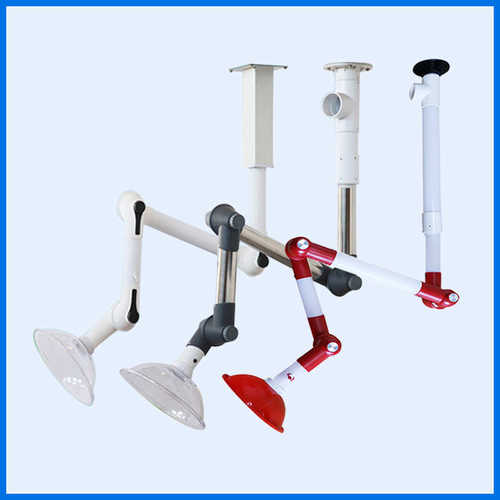 实验室专用三节PP万向抽气罩铝合金万向抽气罩艾灸专用吊顶式壁挂