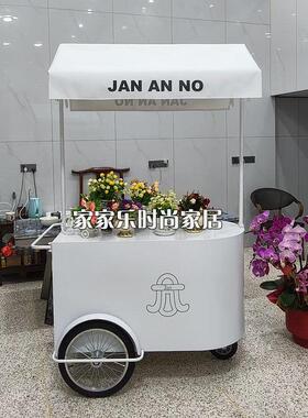 铁艺展示架夜市花车摆摊小推车移动户外集市摊位促销车地摊小吃车