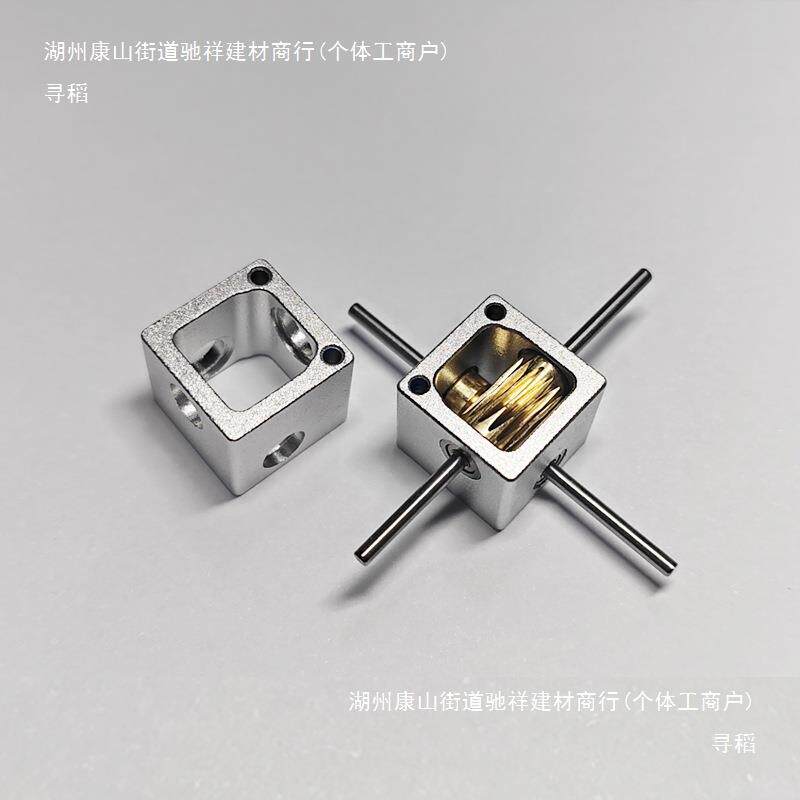 2/3mm迷你蜗轮蜗杆箱直角转角器小型90度减速齿轮箱换向器传动箱