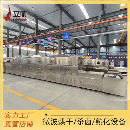 隧道式微波熟化设备五谷杂粮烘焙机红豆薏米微波烘烤设备