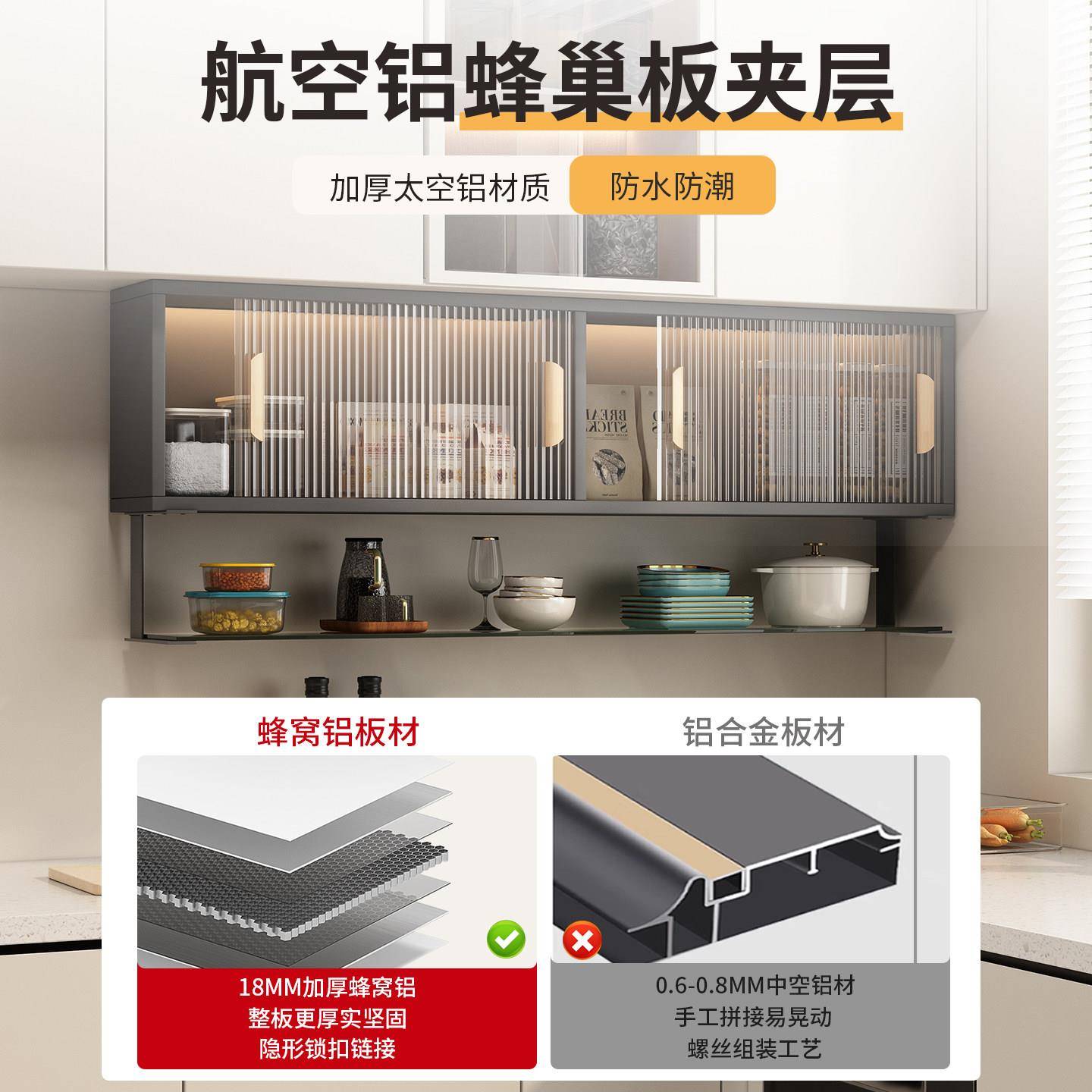厨房置物柜挂壁挂式吊柜DSK-020调味置收物架饭厅壁柜墙壁柜挂墙