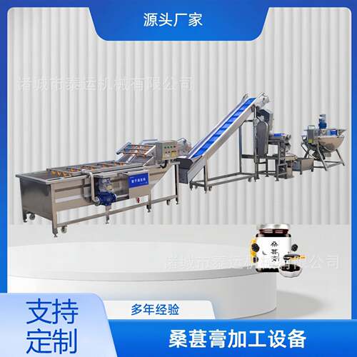 秋梨膏清洗机成套设备蓝莓清洗榨汁生产线商用枇杷膏加工设备