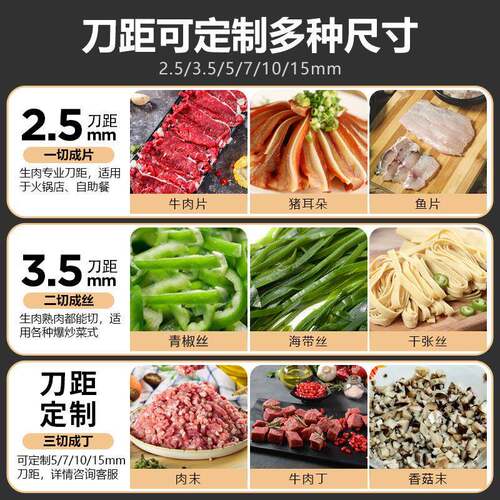 切肉机商用切肉片机全自动小型电动切丁切块切丝打鲜肉新款切片机