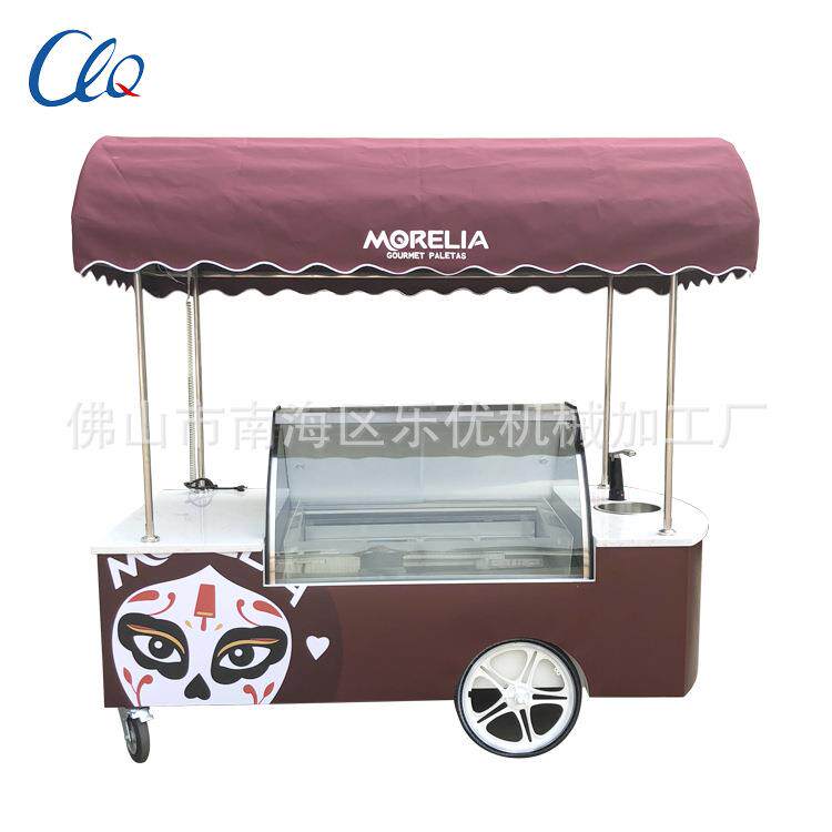 l流动式冰棍雪糕冰淇淋水果冰棒售卖车售卖展示柜冷冻雪糕车冷藏