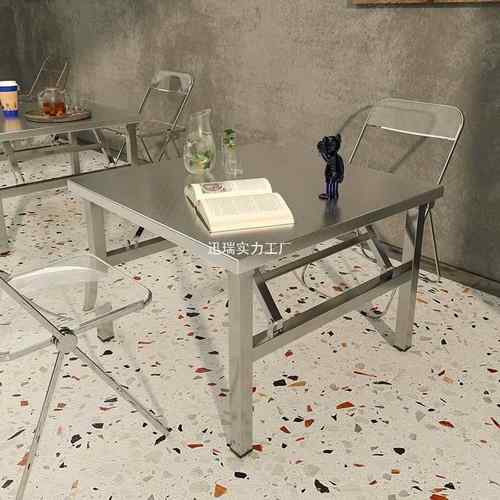 式便携烧烤桌子户外摆摊XRGPMCGP商用夜市出摊小方折桌易简餐桌不