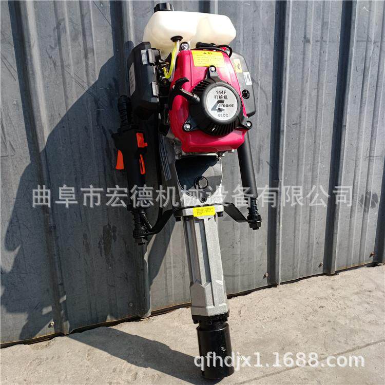 汽油快速柱立机型手式大提棚打桩机CPB小汽油搭棚打桩机