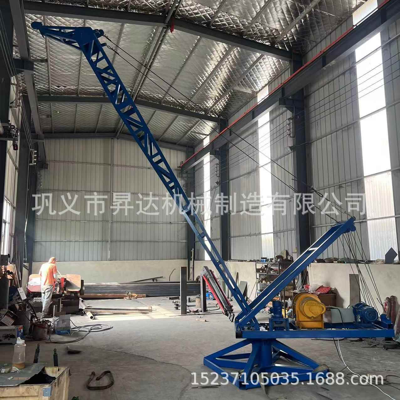 机械重型全自动码头吊长臂旋转码头钓鱼机全自动鱼塘搬运机