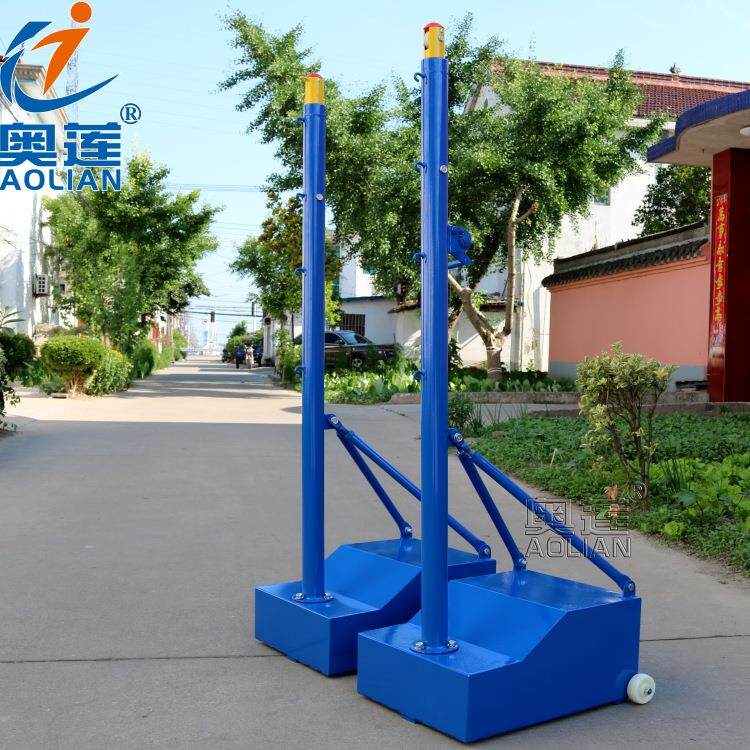 厂家供应:移动可升级式气排球柱自配重多功能羽毛球排球柱架子