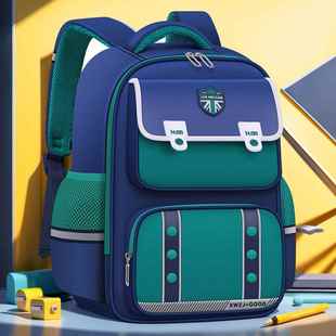 英伦风小学生书包3 新款 6年级男护脊轻便儿童双肩背包女生kidsbag