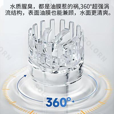 25年新ZGE款工业置周转鱼箱缸过滤天过滤器滴流鱼盆3内65不用换水