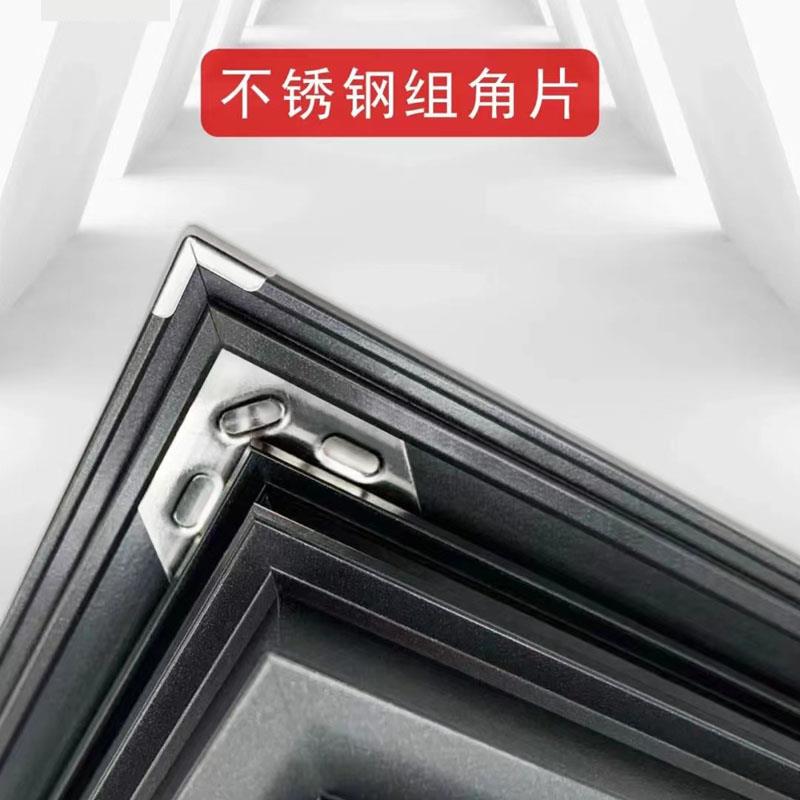 铝合金门窗组角片断桥角码插不锈钢镀锌铁平整钢片连接固定角配件