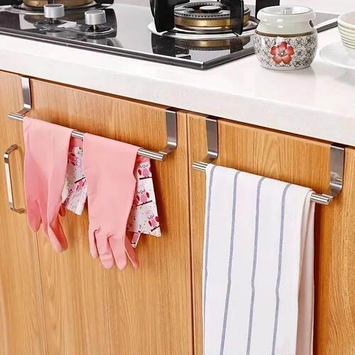 Towel Rack Over Door Towel Bar Hanging Holder Kitchen Towel