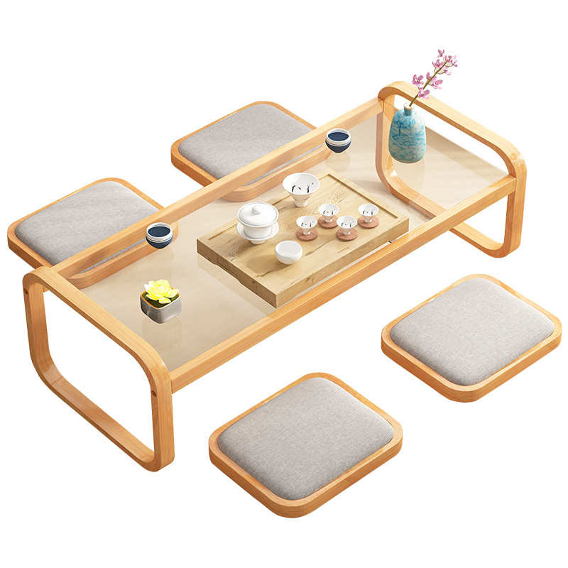 飘窗边几日式小桌子小茶几楠竹炕桌矮桌实木卧室坐地桌榻榻米茶桌