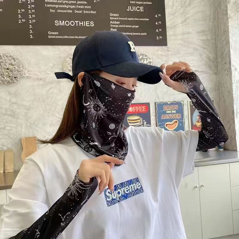 自行车冰丝面罩骑行防晒遮阳面罩