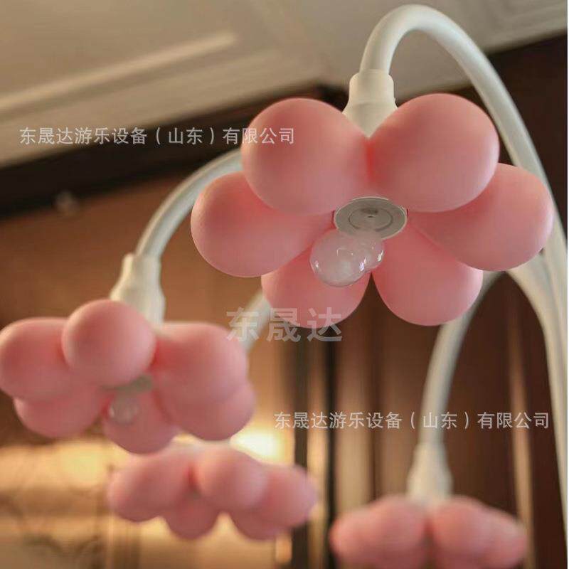 新品烟炮树LED发光树商场泡泡树网红美陈互动暖场游乐装置