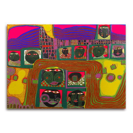 汉德瓦萨《Kingdom of the Toro》油画复刻版画 抽象艺术挂画