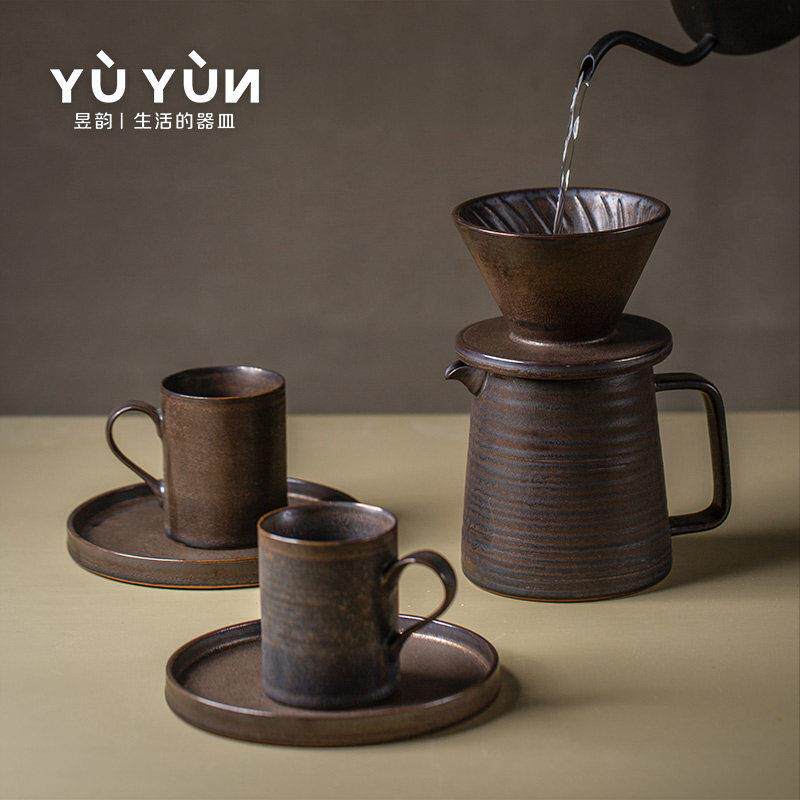 手冲咖啡杯套装 家用分享壶手工陶瓷咖啡壶滴漏式V60滤杯咖啡器具