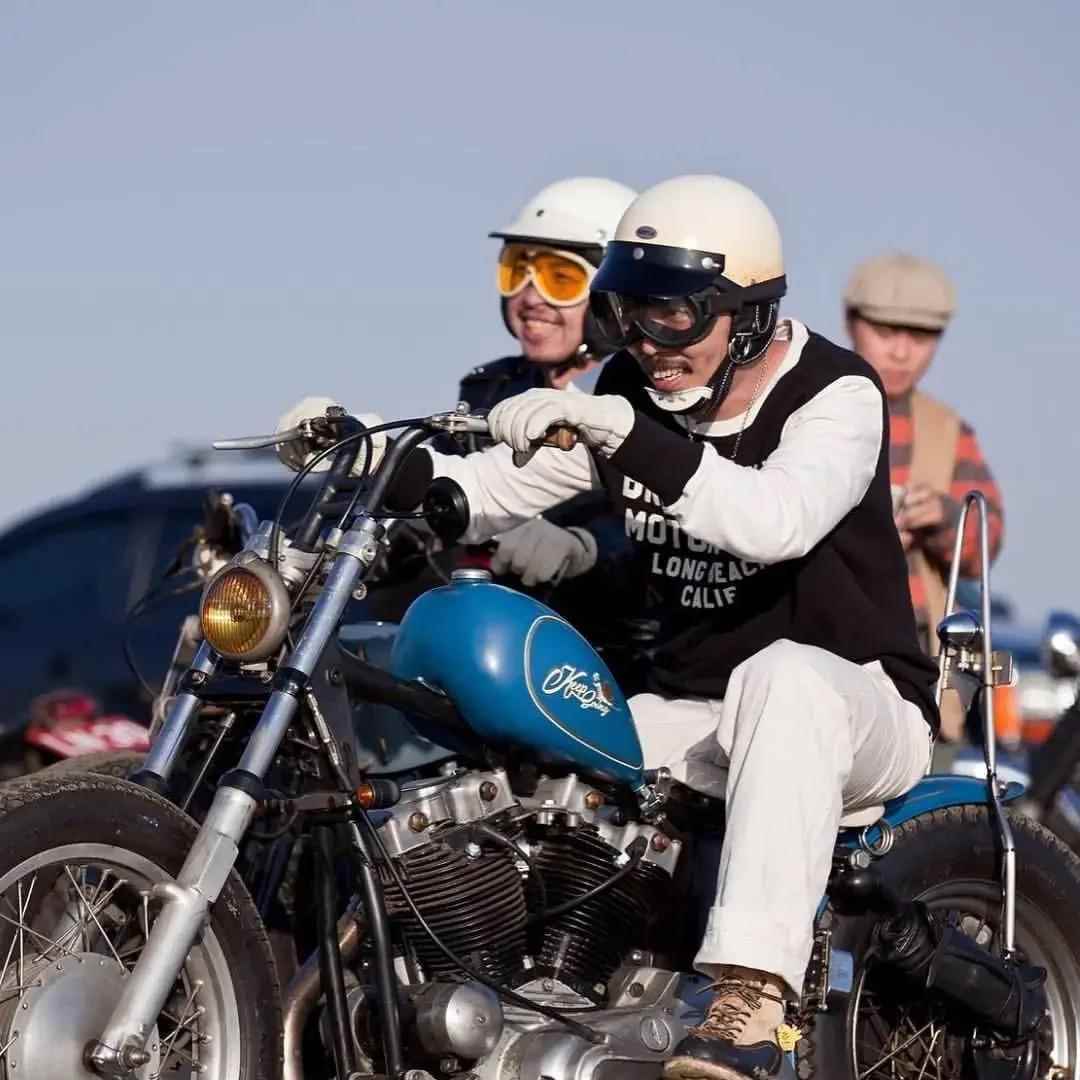 正品bornfree日式复古小盔体60哈头雷机车男女款Short半盔y夏季瓢