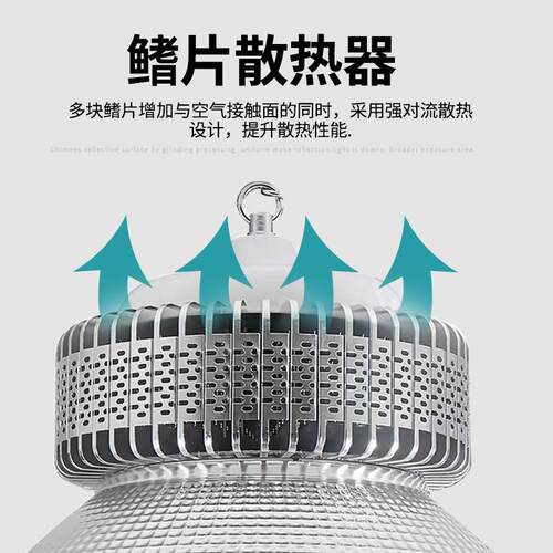 亚明LED工矿灯 100W厂房车间仓库照明吊灯超亮天棚灯体育馆专用灯