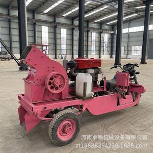 小型可移动锤式破碎机石头块建筑垃圾煤渣锤式破碎机可移动破碎车