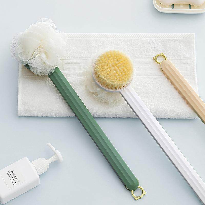 洗澡刷子搓背刷长柄不求人软毛双面沐浴刷搓泥去灰搓澡刷背神器