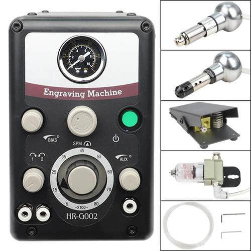 双头气动雕刻机首饰辘珠边机微镶雕刻机批花机刻花机金属雕刻辘边