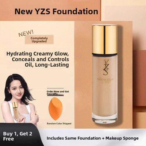 正品YZS粉底液遮瑕持久不脱妆保湿控油皮混干皮bb霜女