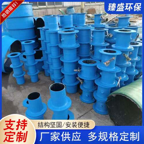 玻璃钢管道管件通风排污法兰盘碟阀弯头法兰异型管道配件