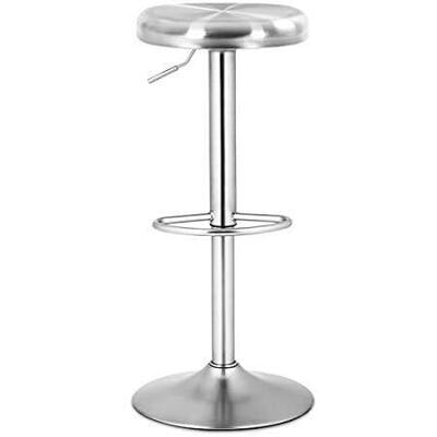COSTWAY Bar Stool， Modern Swivel Adjustable Height Barsto