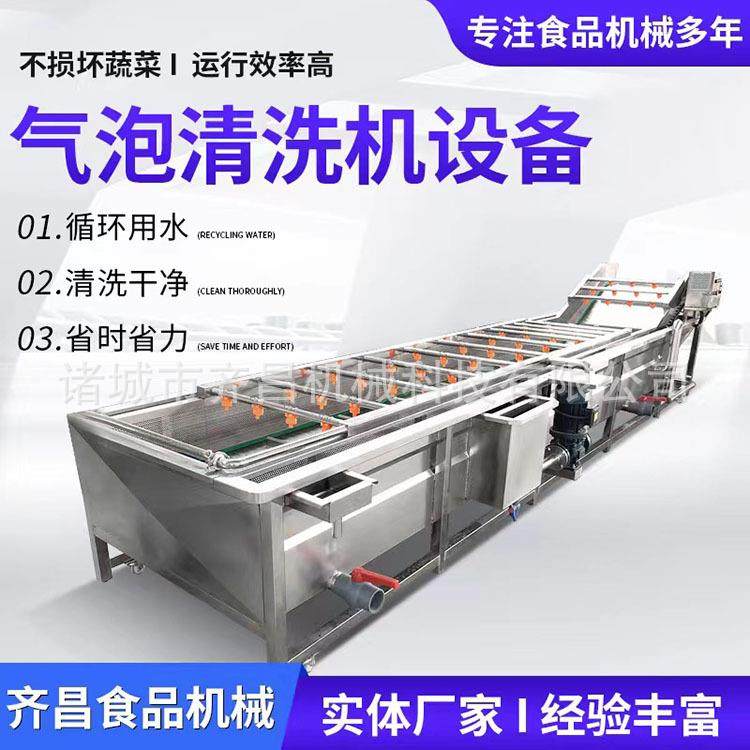 喷淋清洗水果脏污清洗去皮去毛发机气泡银耳草菇蔬菜沥水清洗机