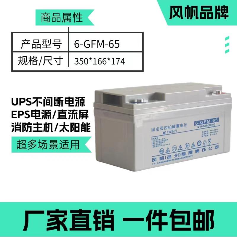 风帆蓄电池6-GFM-7/24/38/65/100/120/150/200AH太阳能UPS机房EPS