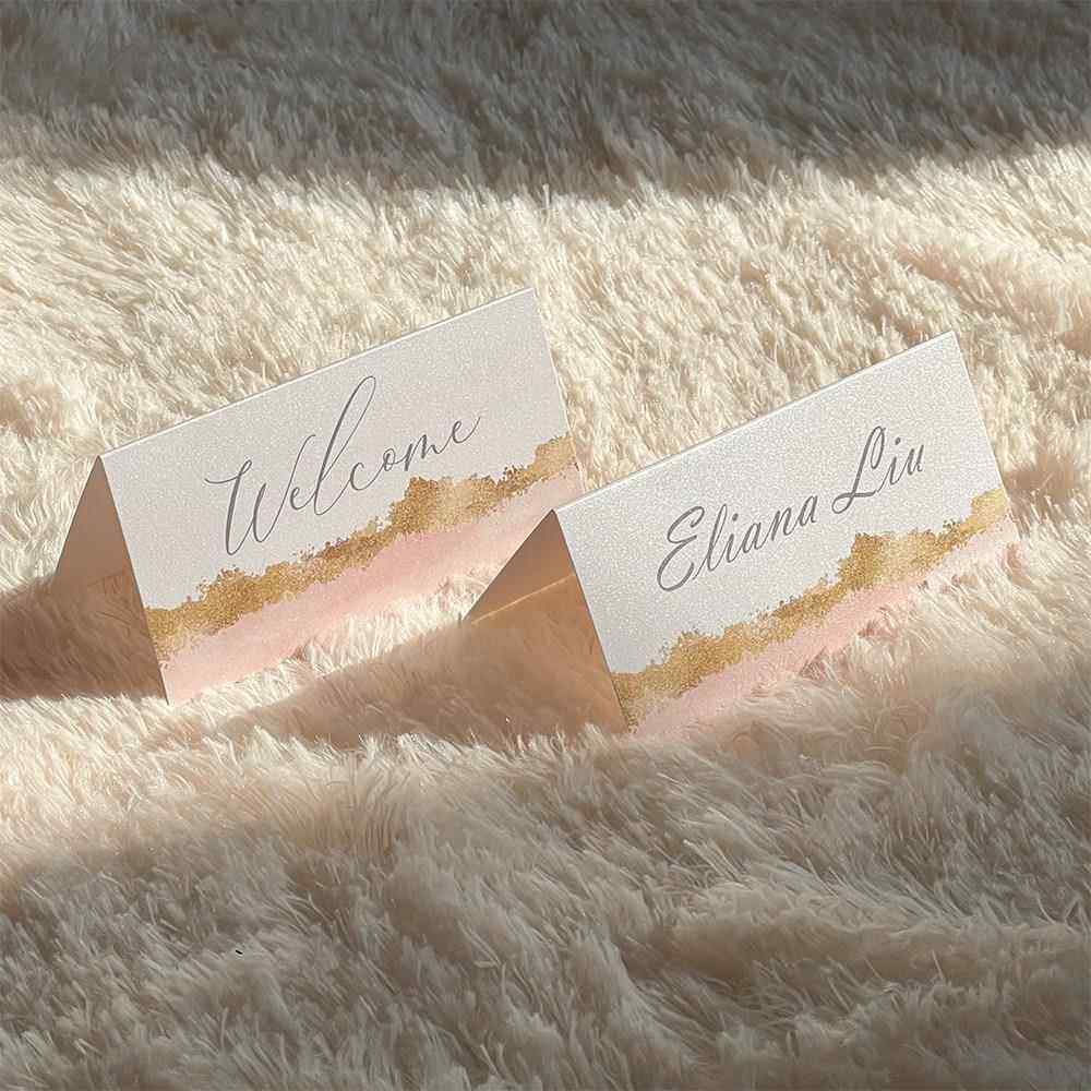 席位卡名卡可定制宾客姓名卡婚礼商务仪式细节觅糖missugar婚品店