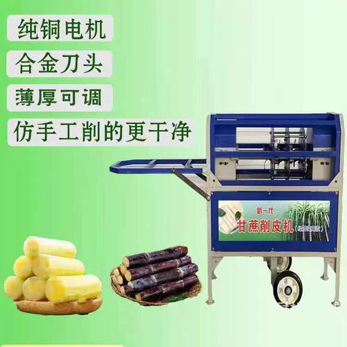 削FYS新型蔗皮机商用小型电动蔗去皮机全自动仿甘手甘工脱刮皮机