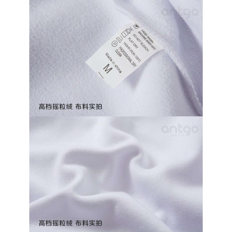 17新款抓加绒套头卫衣加厚摇粒绒团体个性定制班服数码直喷热转印