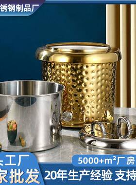 不锈钢锤点大容量商用耐高温圆形家用酒店自助餐恒温电加热暖汤煲