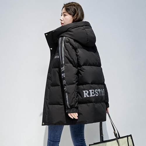 绒服加女羽中长款绒208806-5723年新款韩版白鸭时尚宽松显瘦冬季