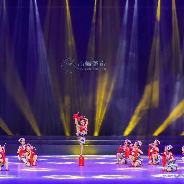 群艺卓跃少儿春晚腰鼓娃娃舞蹈服装喜庆拜年陕西鼓舞演出服