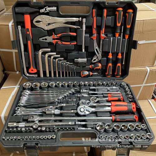 汽修组套套筒套管棘轮扳手修车汽修工具套装工具箱汽车维修工具箱