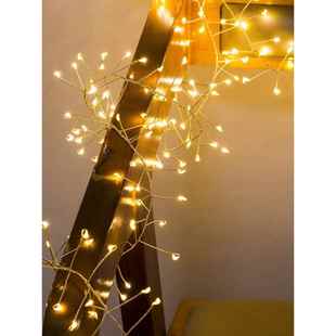 铜线鞭炮灯串插电款浪漫铜线串灯创意礼物盒防水彩灯圣诞装饰灯串