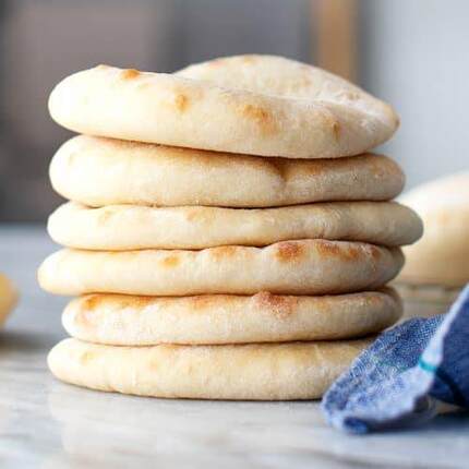 皮塔饼 pita bread 中东饼 原味 300g 5pcs卷饼口袋饼鸡肉卷饼