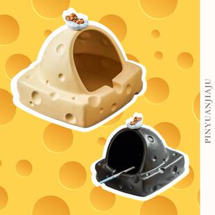 ins新款奶酪陶瓷烟灰缸漏斗防飞灰带盖子轻奢高级感烟缸家用客厅