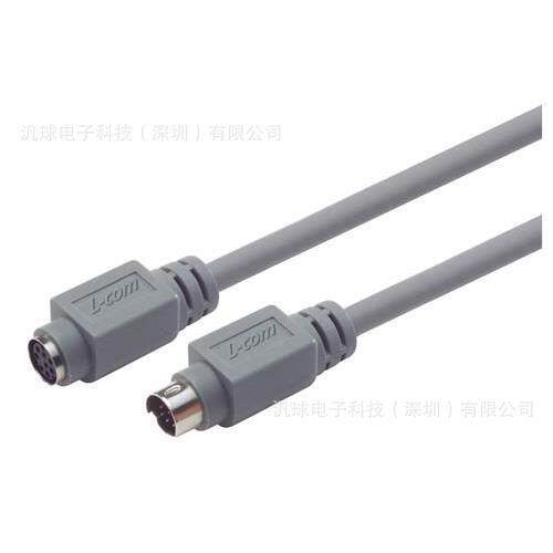 L-COM CSMD8MF-25 经济型迷你DIN 8公头/母头线缆连接器 现货